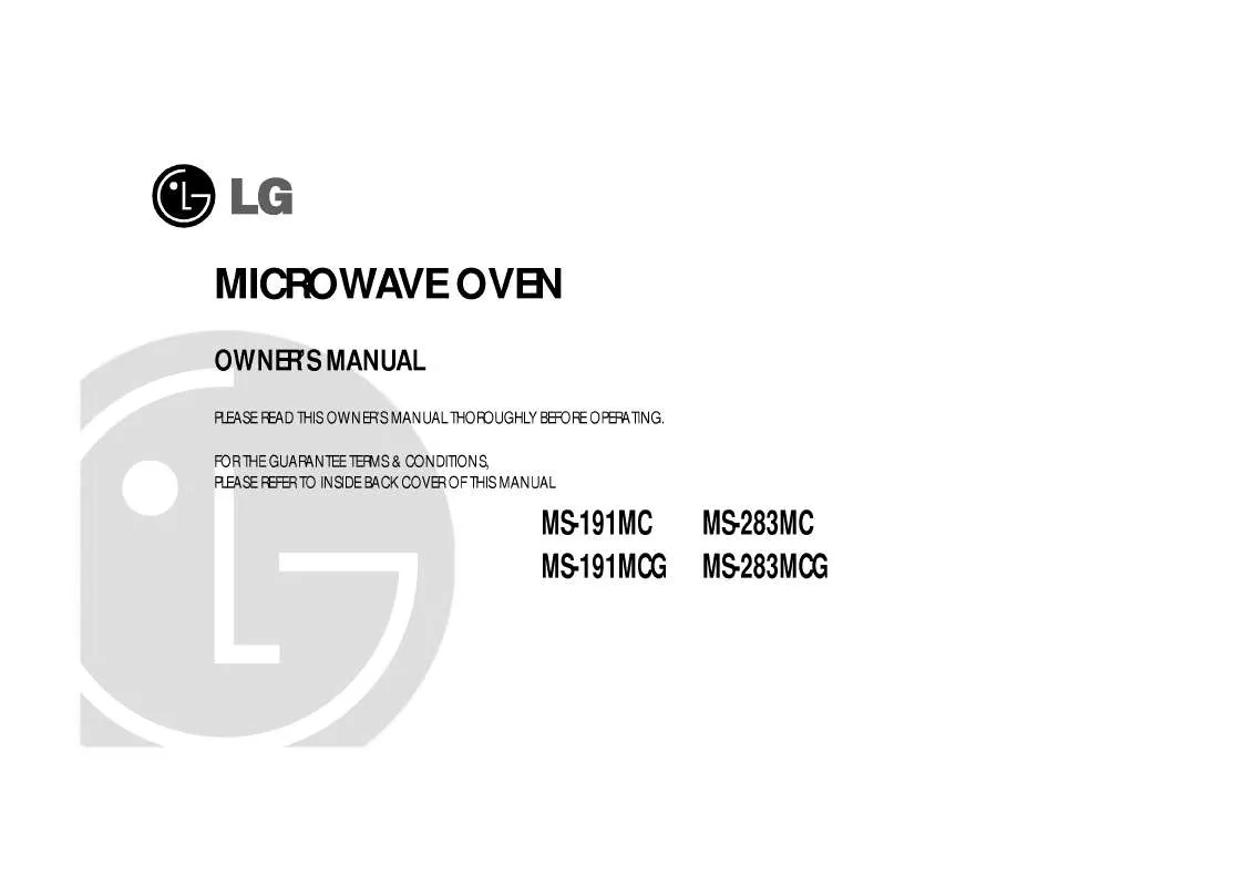 Mode d'emploi LG MS-283MC