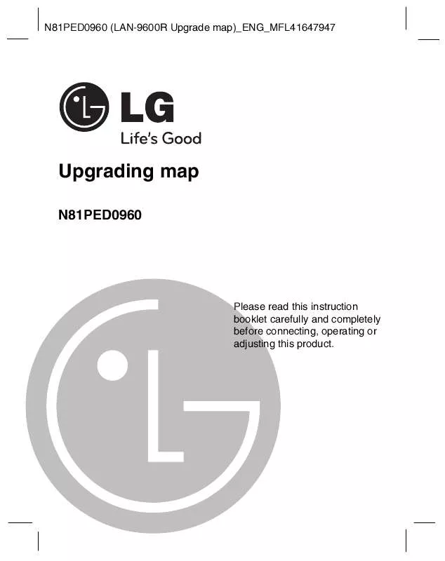 Mode d'emploi LG N81PED0960