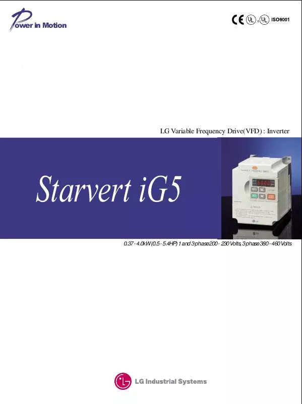 Mode d'emploi LG STARVERT IG5