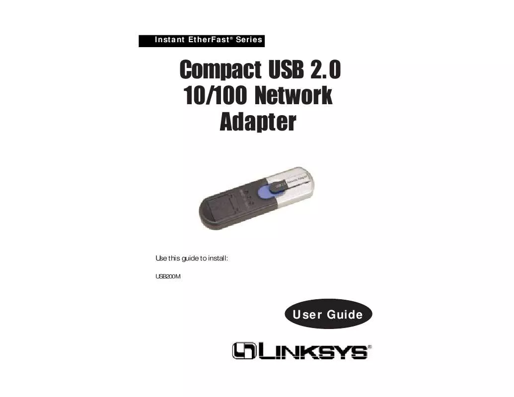 Mode d'emploi LINKSYS USB200M