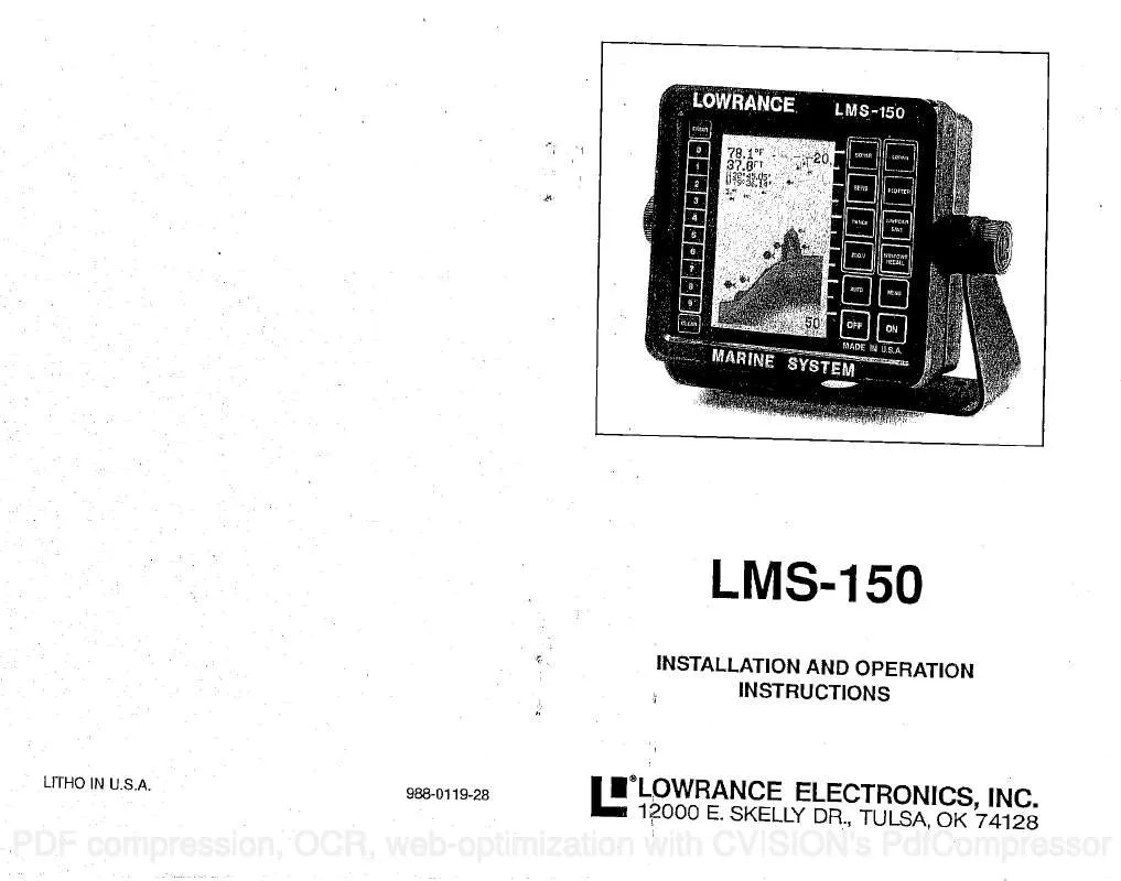Mode d'emploi LOWRANCE LMS-150