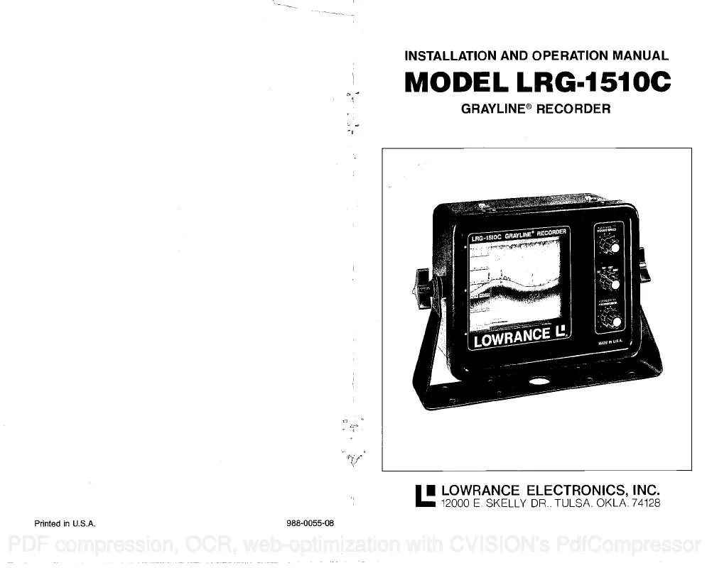 Mode d'emploi LOWRANCE LRG-1510C