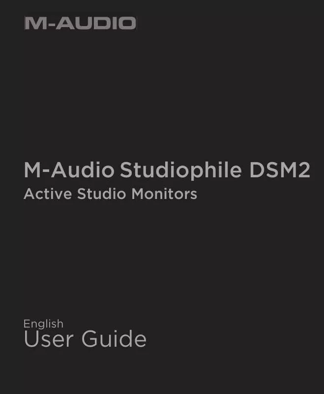 Mode d'emploi M-AUDIO STUDIOPHILE DSM2