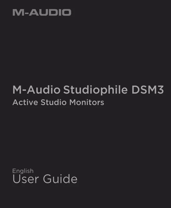 Mode d'emploi M-AUDIO STUDIOPHILE DSM3