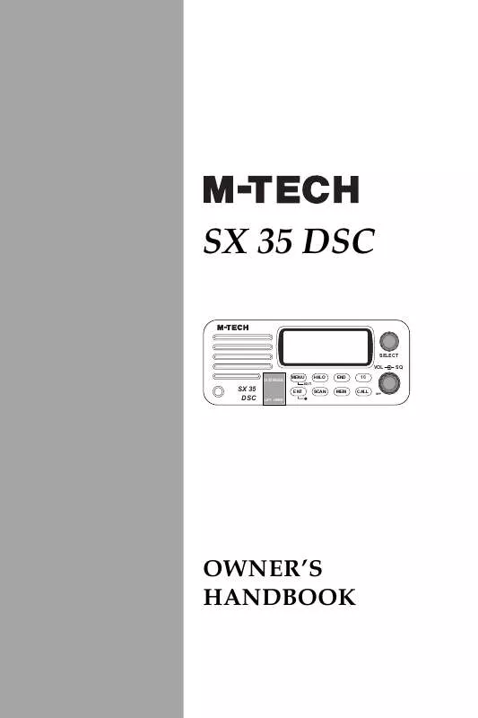 Mode d'emploi M-TECH SX 35 DSC