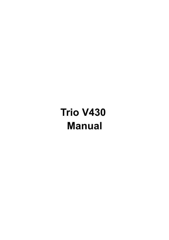 Mode d'emploi MACH SPEED TRIO V430