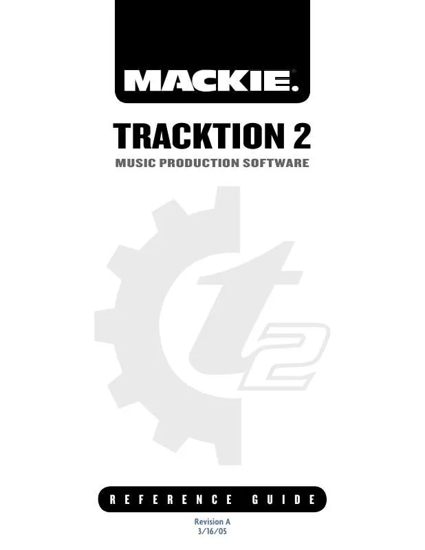 Mode d'emploi MACKIE TRACKTION 2