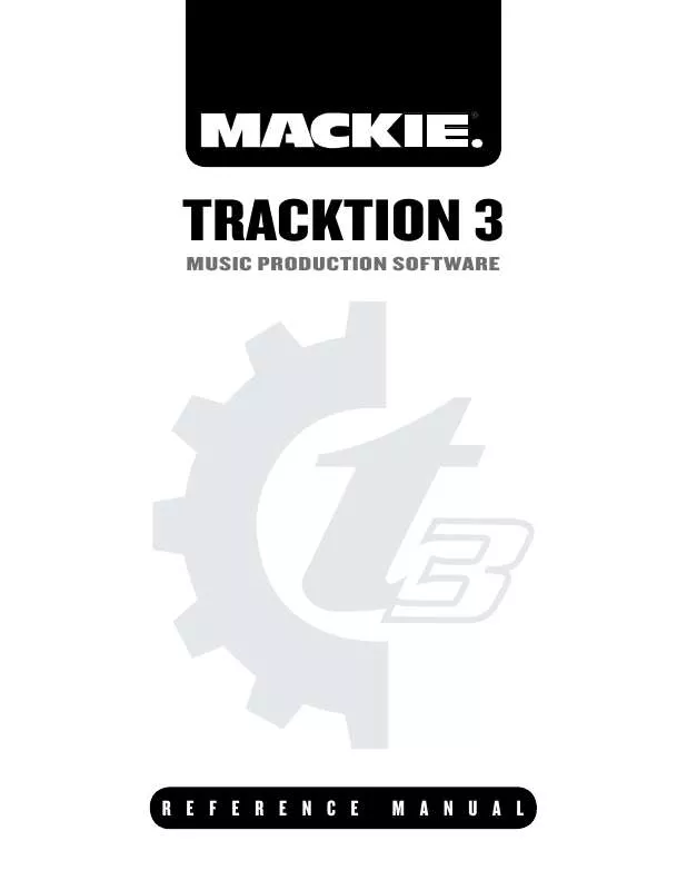 Mode d'emploi MACKIE TRACKTION 3
