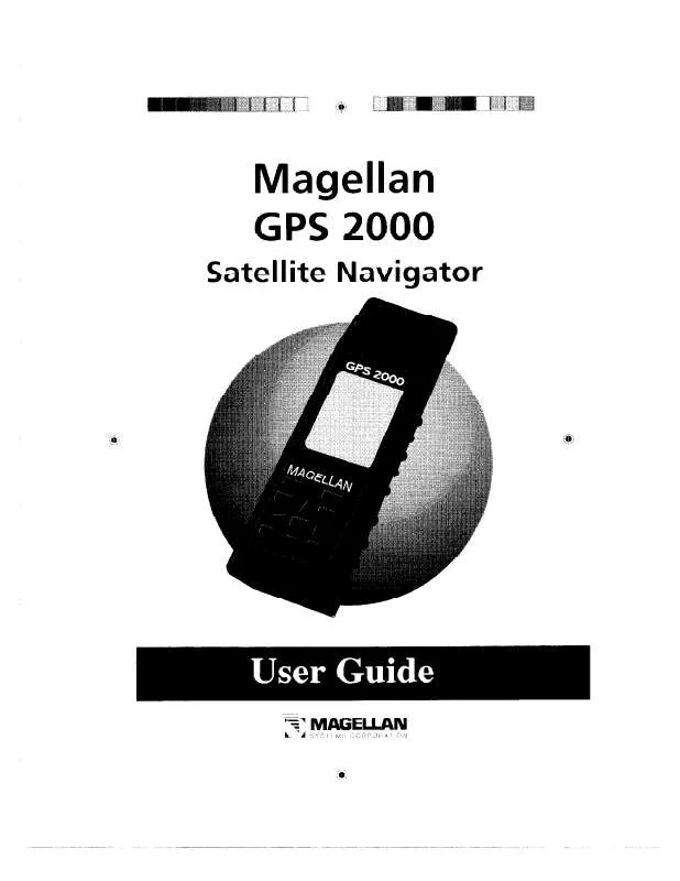Mode d'emploi MAGELLAN GPS 2000