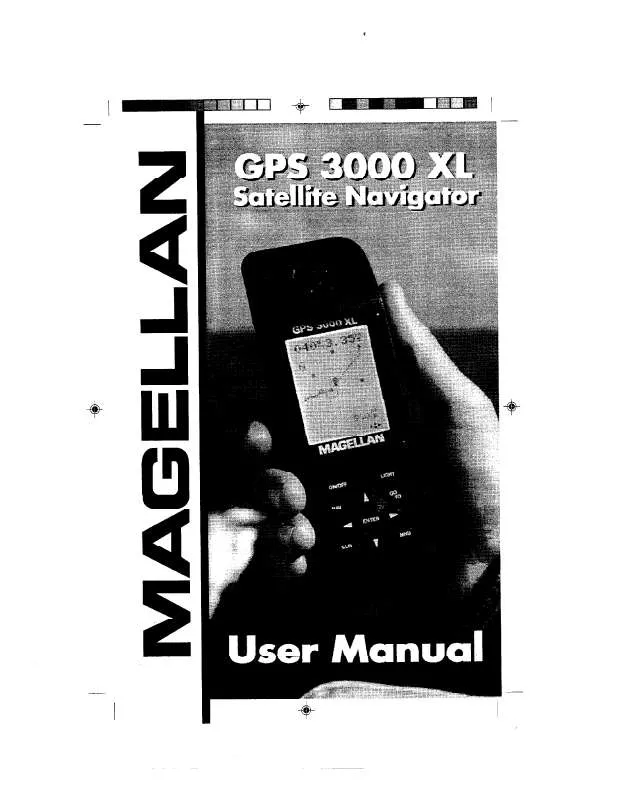 Mode d'emploi MAGELLAN GPS 3000 XL
