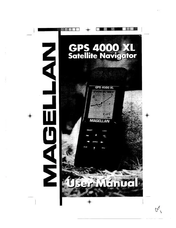 Mode d'emploi MAGELLAN GPS 4000 XL