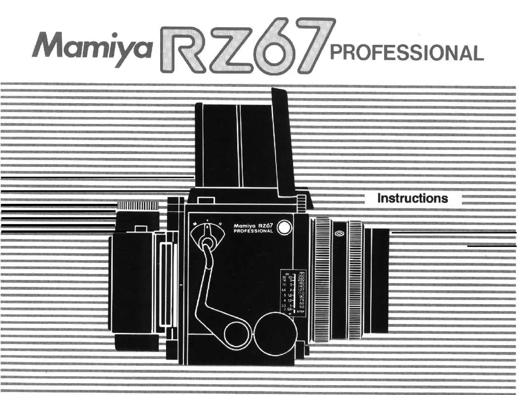 Mode d'emploi MAMIYA RZ67 PROFESSIONAL