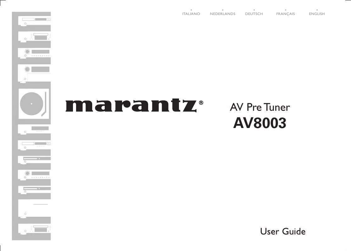 Mode d'emploi MARANTZ AV8003