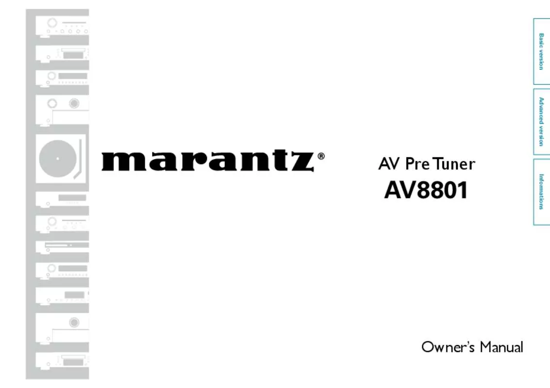 Mode d'emploi MARANTZ AV8801