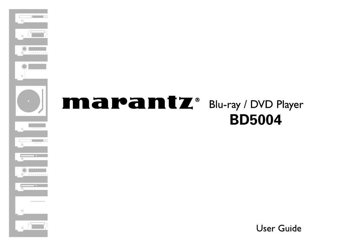Mode d'emploi MARANTZ BD5004