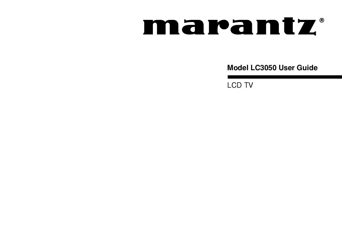 Mode d'emploi MARANTZ LC3050