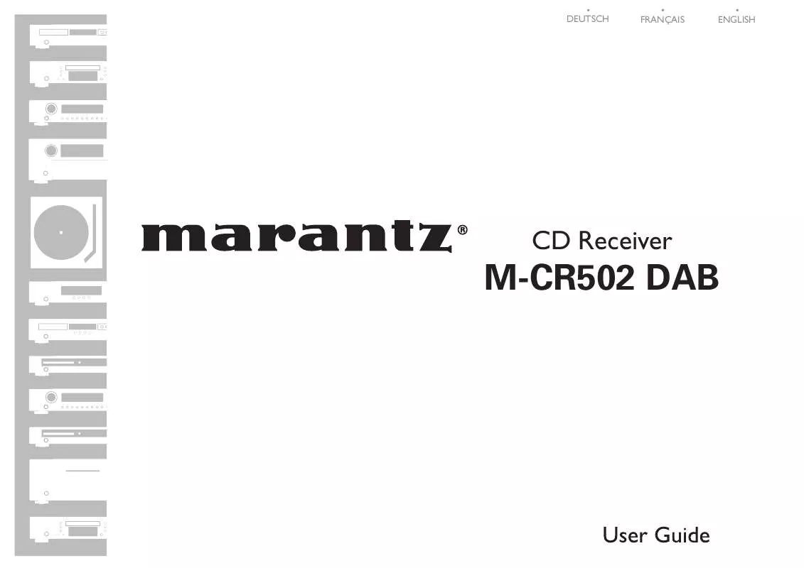 Mode d'emploi MARANTZ M-CR502 DAB