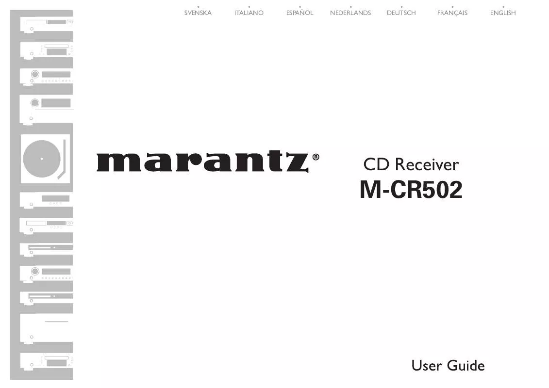 Mode d'emploi MARANTZ M-CR502