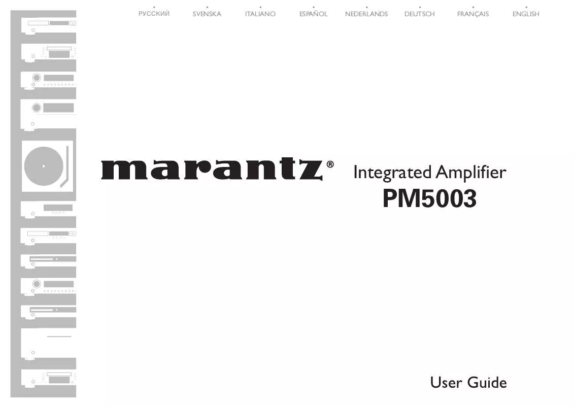 Mode d'emploi MARANTZ PM5003