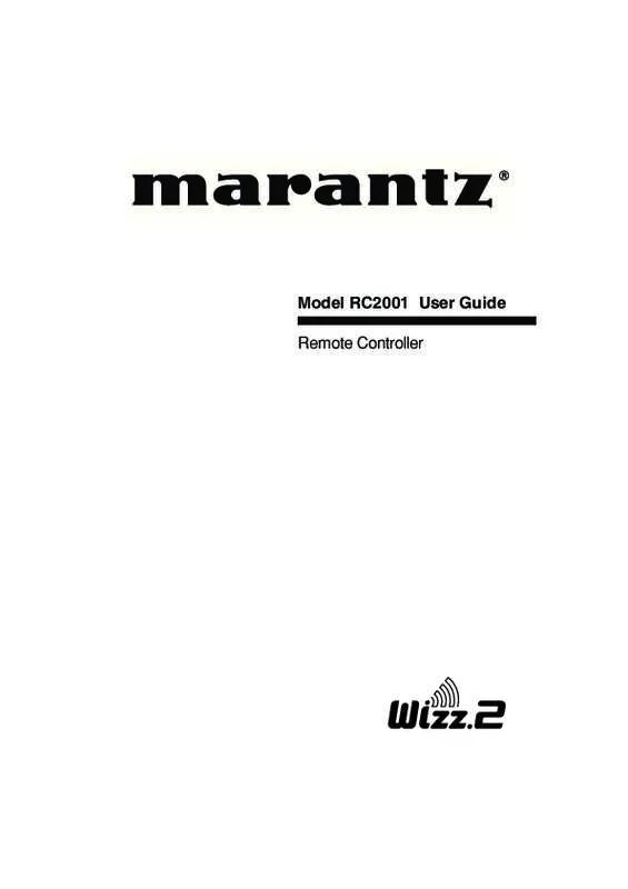 Mode d'emploi MARANTZ RC2001