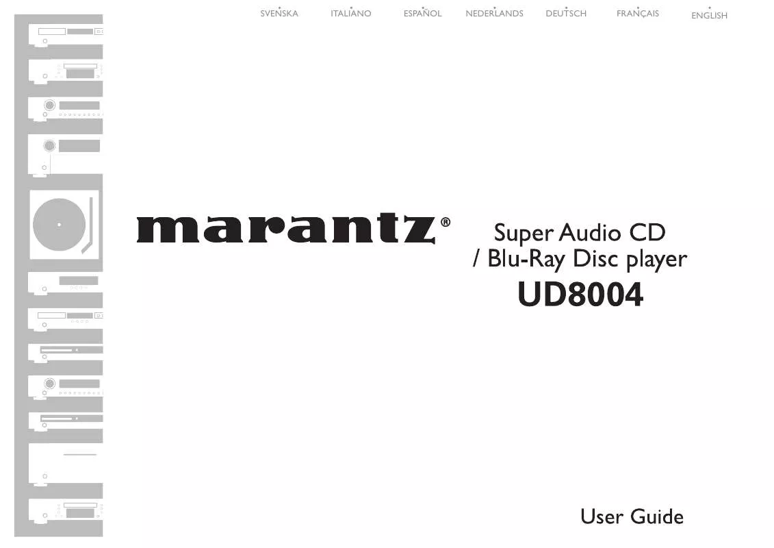 Mode d'emploi MARANTZ UD8004