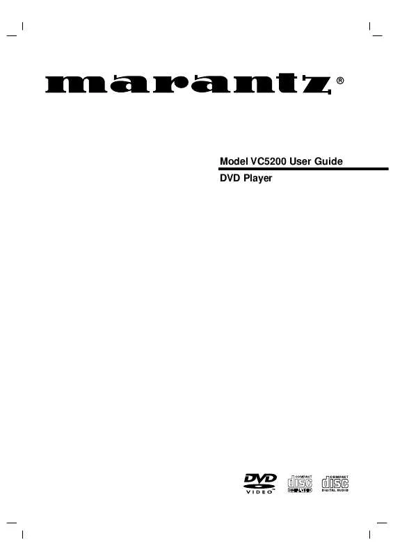 Mode d'emploi MARANTZ VC5200