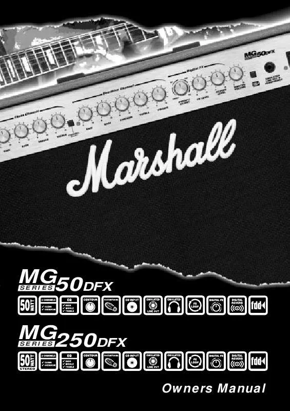 Mode d'emploi MARSHALL MG250DFX