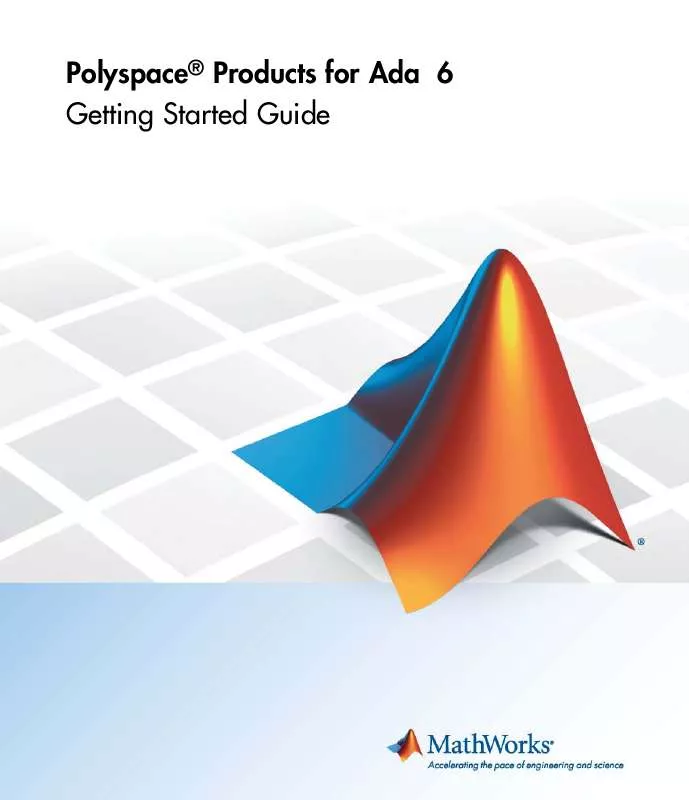 Mode d'emploi MATLAB POLYSPACE PRODUCTS FOR ADA 6