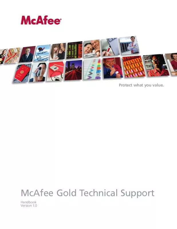 Mode d'emploi MCAFEE GOLD 1.0