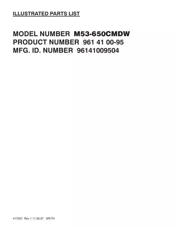 Mode d'emploi MCCULLOCH M53-650CMDW