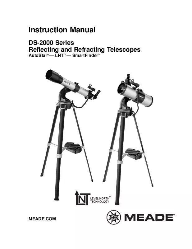 Mode d'emploi MEADE DS-2000 SERIES WITH LNT MODULE