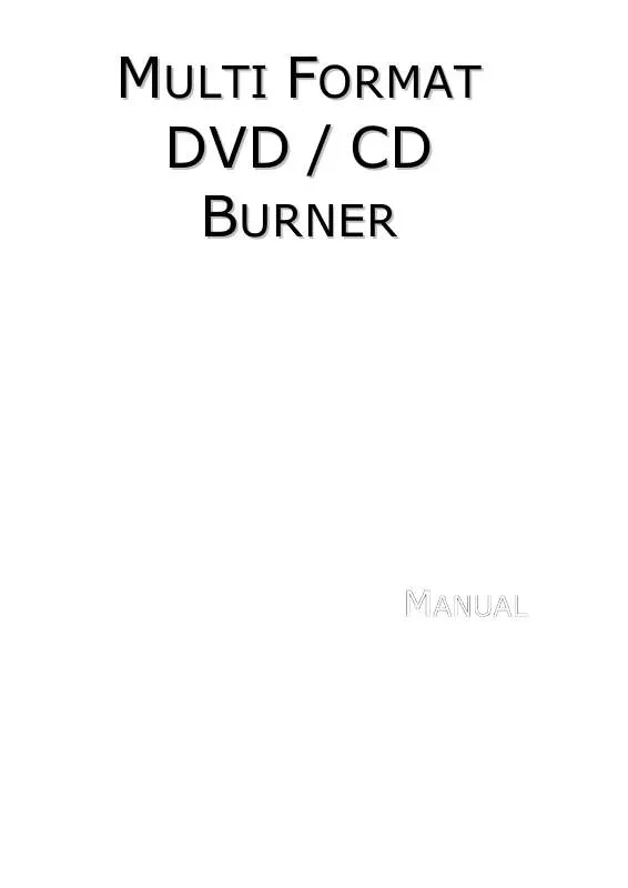 Mode d'emploi MEDION DVD CD BURNER MD 42064