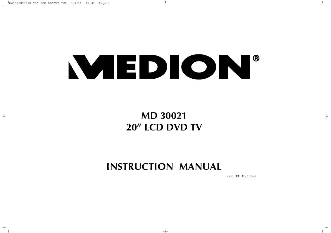 Mode d'emploi MEDION LCD TV MD 30021