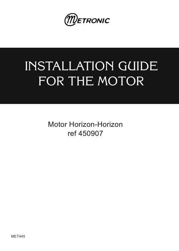 Mode d'emploi METRONIC MOTOR HORIZON-HORIZON 450907