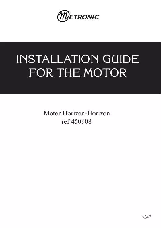 Mode d'emploi METRONIC MOTOR HORIZON-HORIZON 450908
