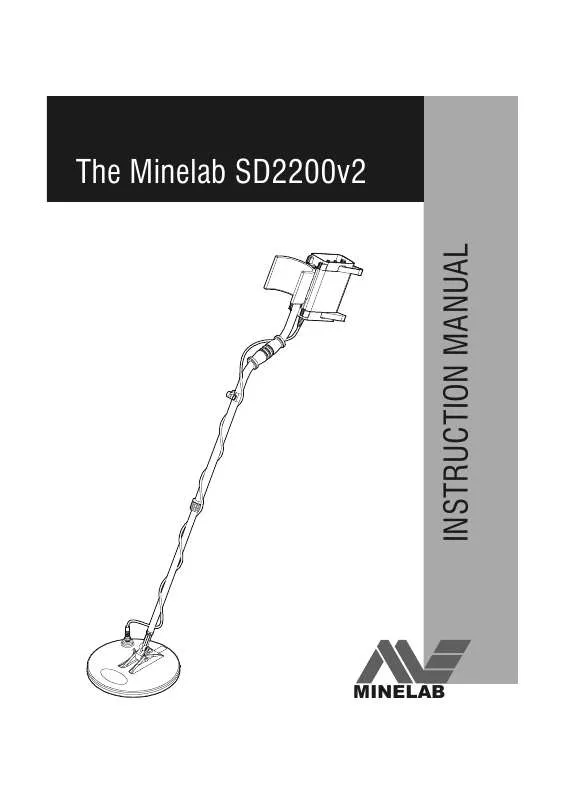 Mode d'emploi MINELAB SD2200V2