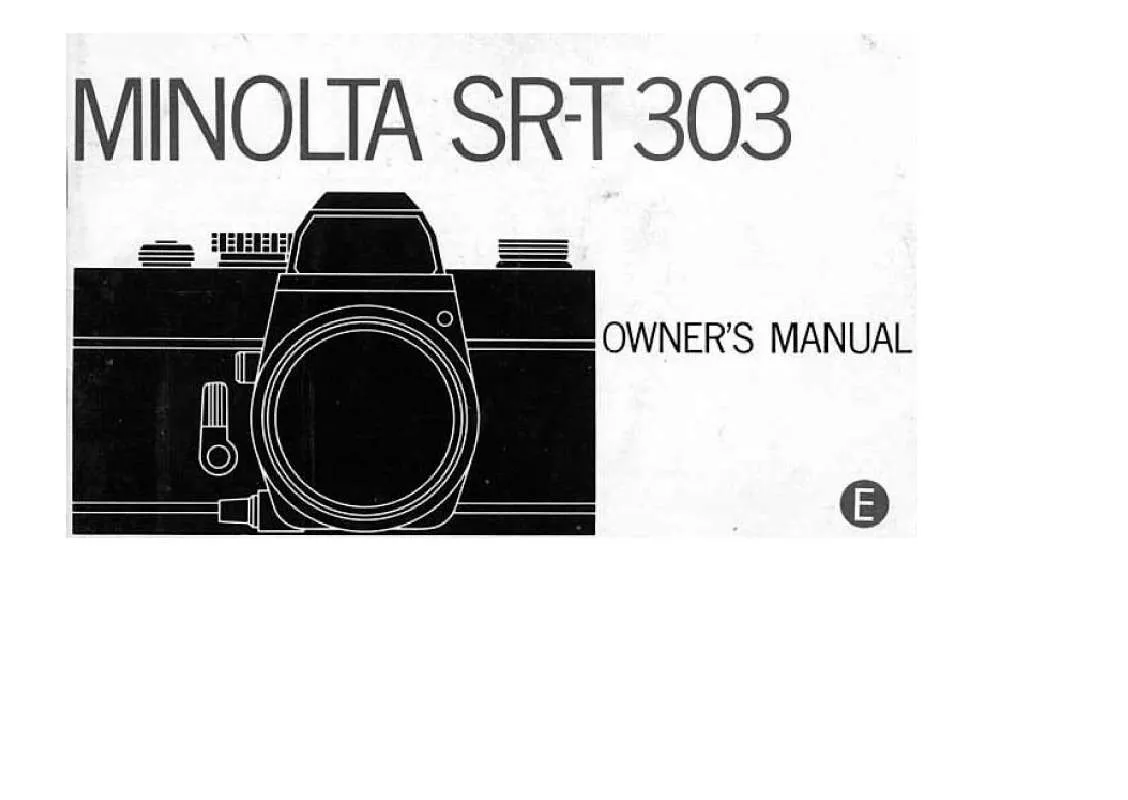 Mode d'emploi MINOLTA SR-T 303