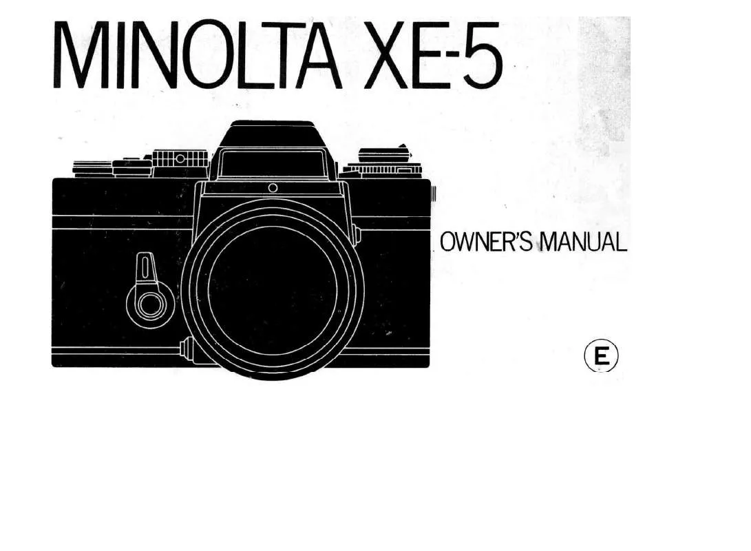Mode d'emploi MINOLTA XE-5