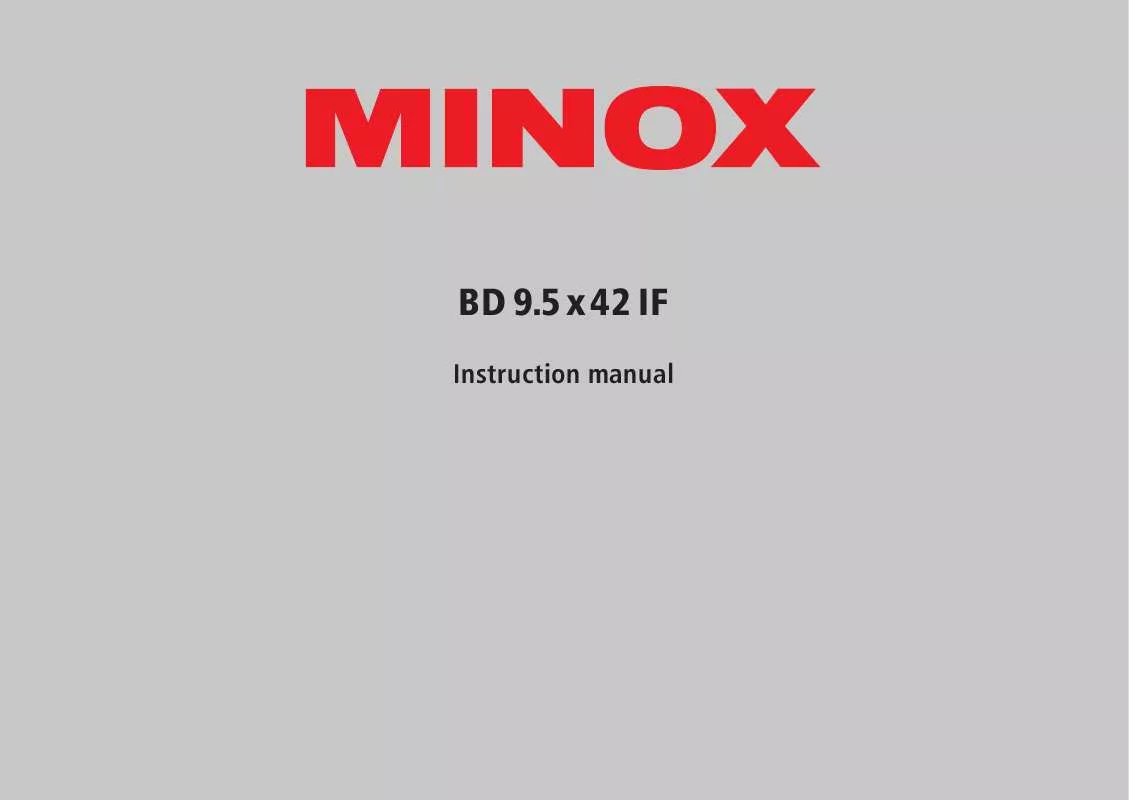Mode d'emploi MINOX BD 9.5X42 IF