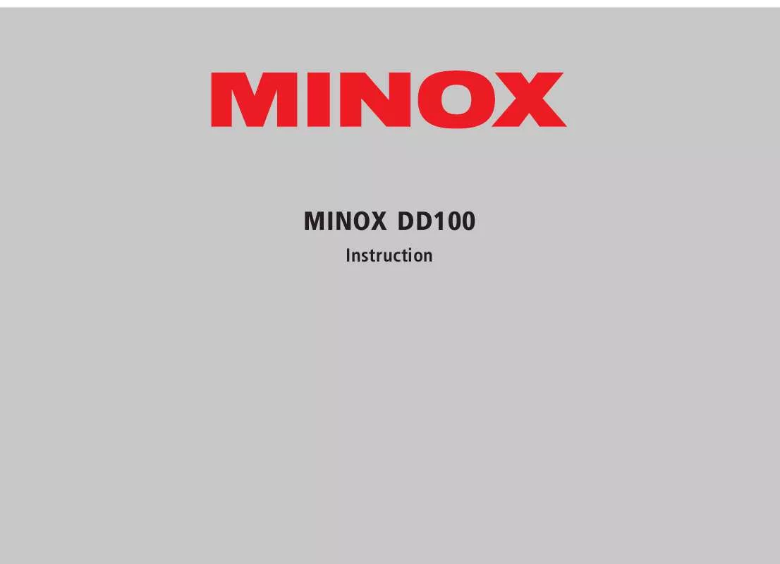 Mode d'emploi MINOX DD100