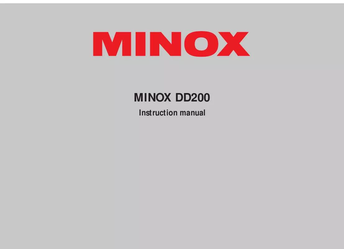 Mode d'emploi MINOX DD200