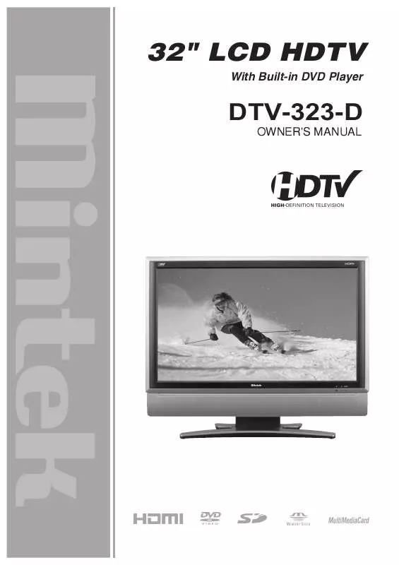Mode d'emploi MINTEK DTV-323-D