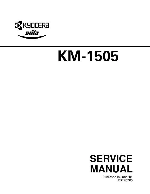 Mode d'emploi MITA KM-1505