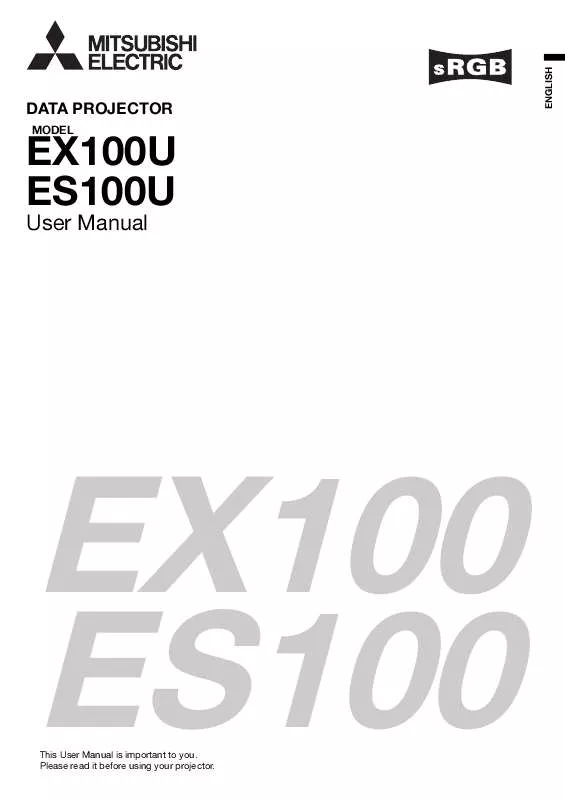 Mode d'emploi MITSUBISHI EX100U