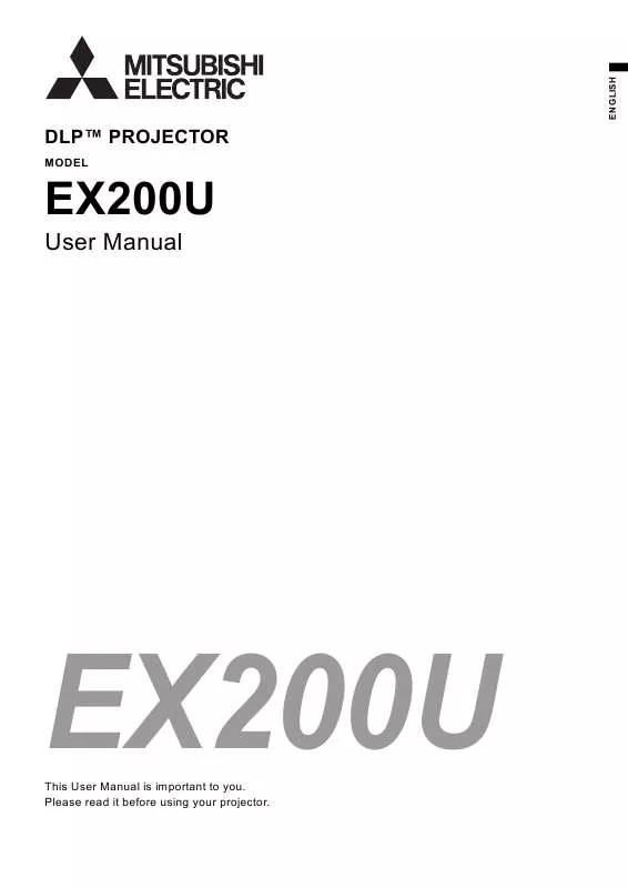 Mode d'emploi MITSUBISHI EX200