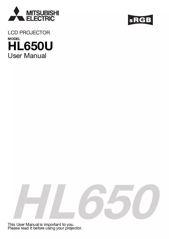 Mode d'emploi MITSUBISHI HL650