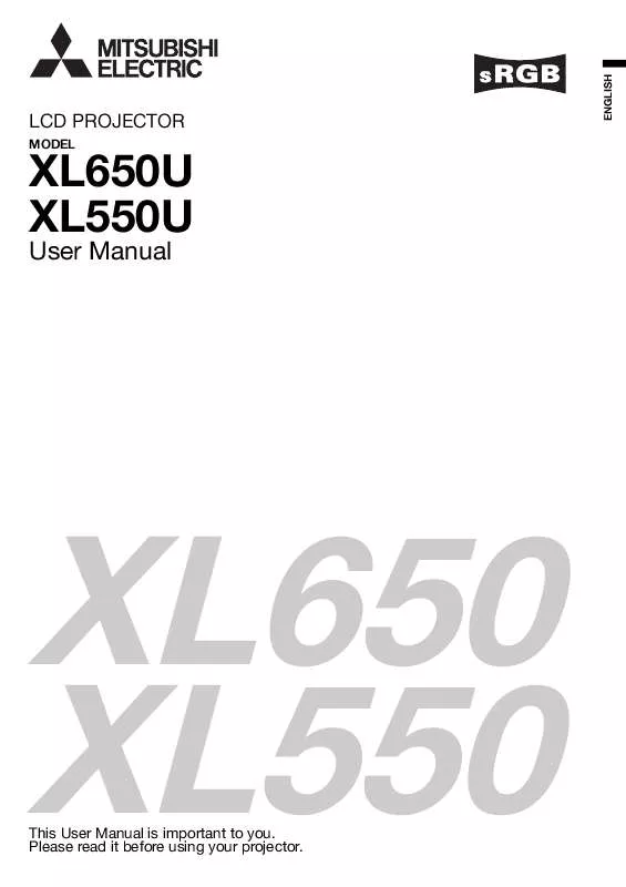 Mode d'emploi MITSUBISHI XL550