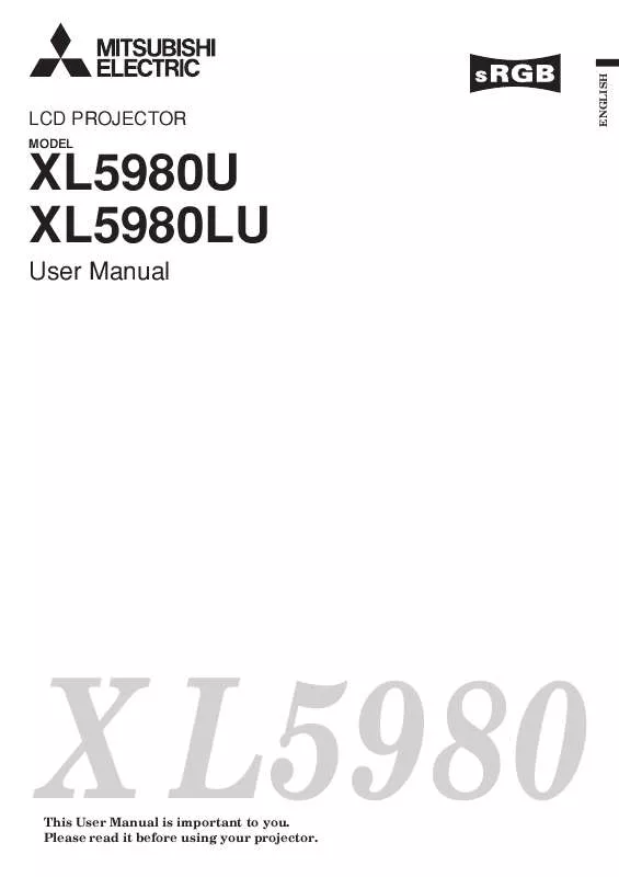 Mode d'emploi MITSUBISHI XL5980U