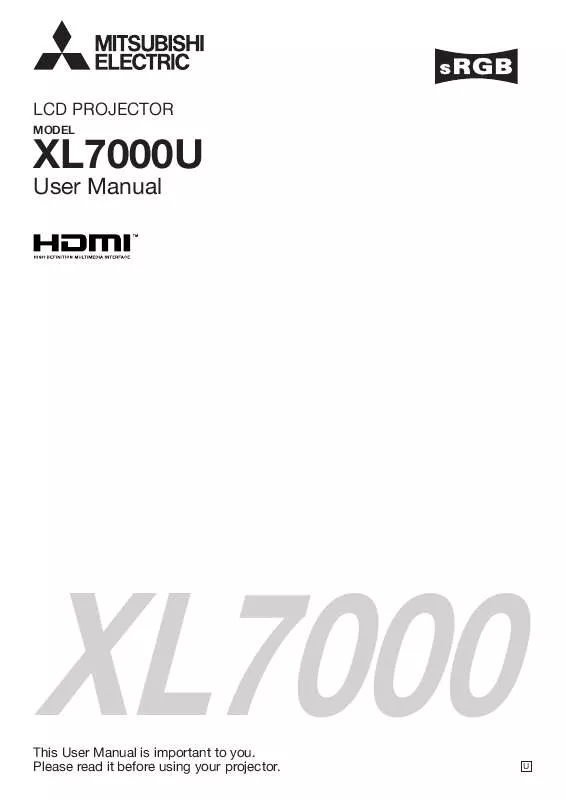 Mode d'emploi MITSUBISHI XL7000U