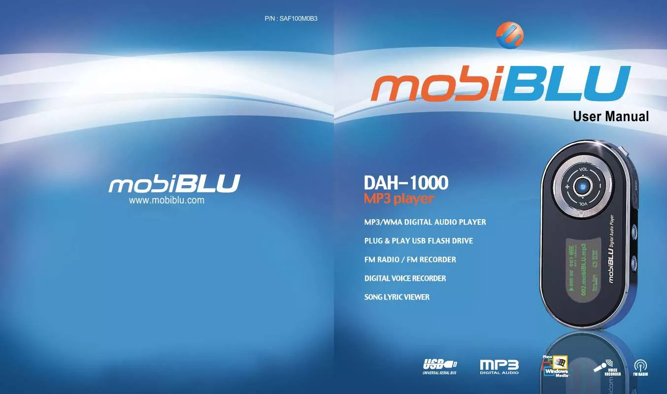 Mode d'emploi MOBIBLU DAH-1000